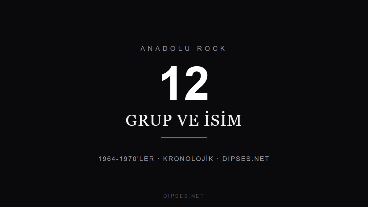 Anadolu Rock Nedir? Kuruluş Yılına Göre 12 Grup ve Sanatçı kapak görseli