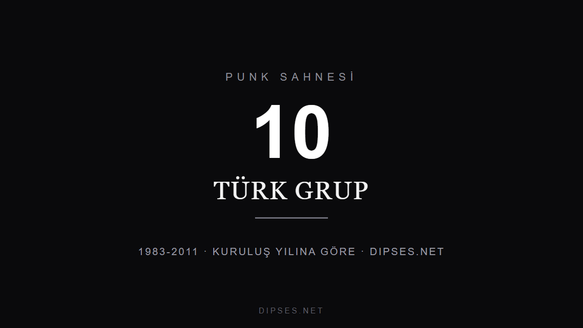 Türkiye'de Punk Rock: Kuruluş Yılına Göre 10 Grup kapak görseli